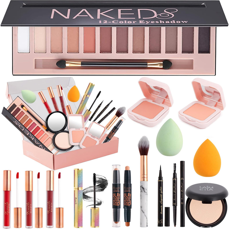 AOLIKOKO makeup kit 12-color eyeshadow palette for versatile day-to-night looks.