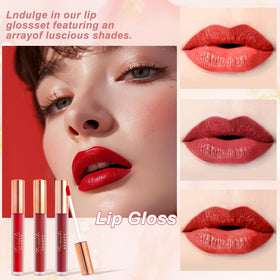 AOLIKOKO lip gloss adds shine and moisture for comfortable wear.