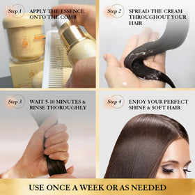 Aomimegel Argan Hair Oil near ends demonstrates frizz control