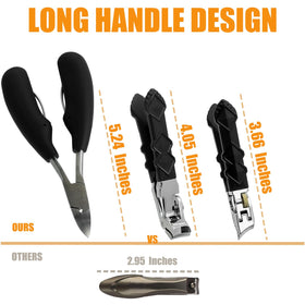 Aondos large slanted nail cutter following the nail curve for ingrown nail care