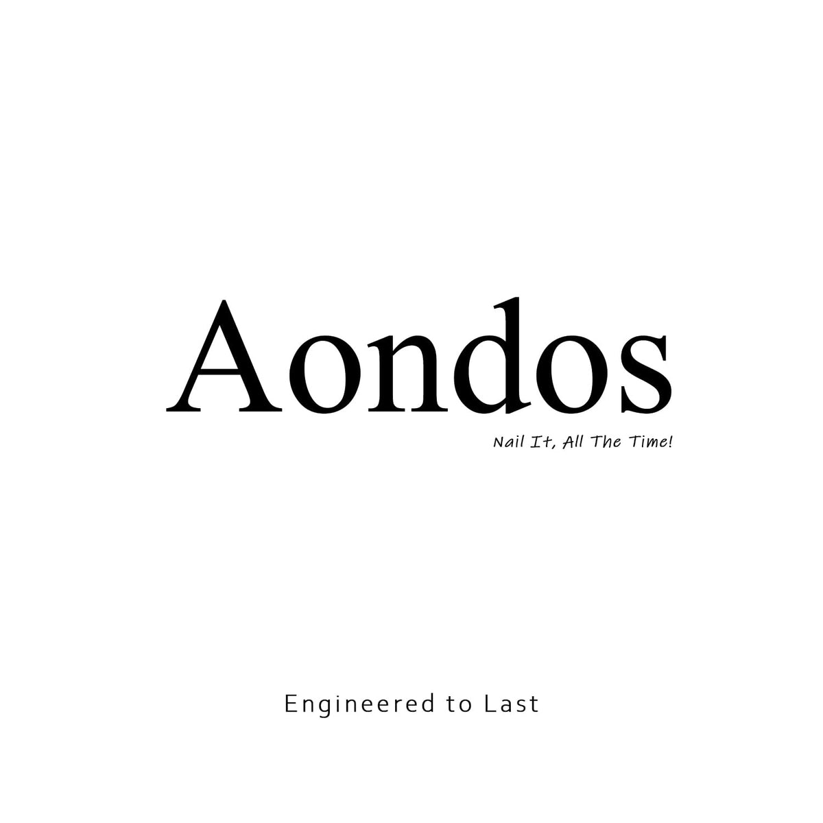 Aondos 6‑piece nail care kit organized in a sleek metal case