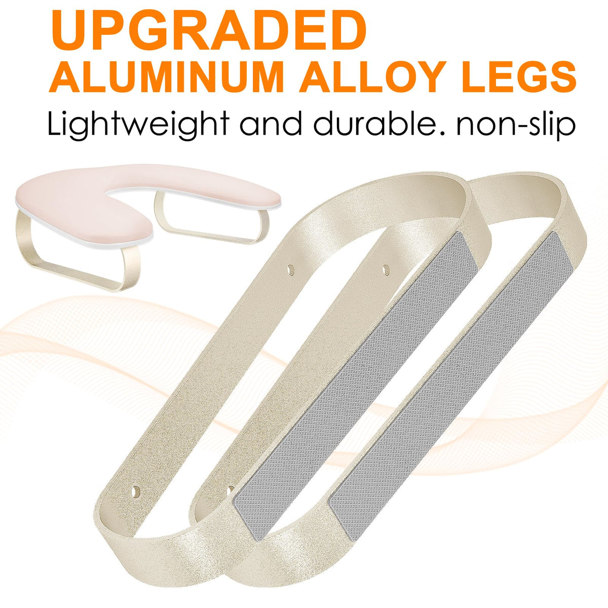 AONOLOVO arm rest with aluminum legs for sturdy, lightweight stability