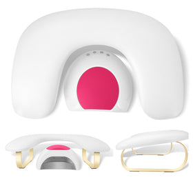 AONOLOVO arm rest nails 10° tilt for comfortable client support during manicures.