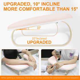 AONOLOVO U-shaped arm rest showing soft cushion support during sessions