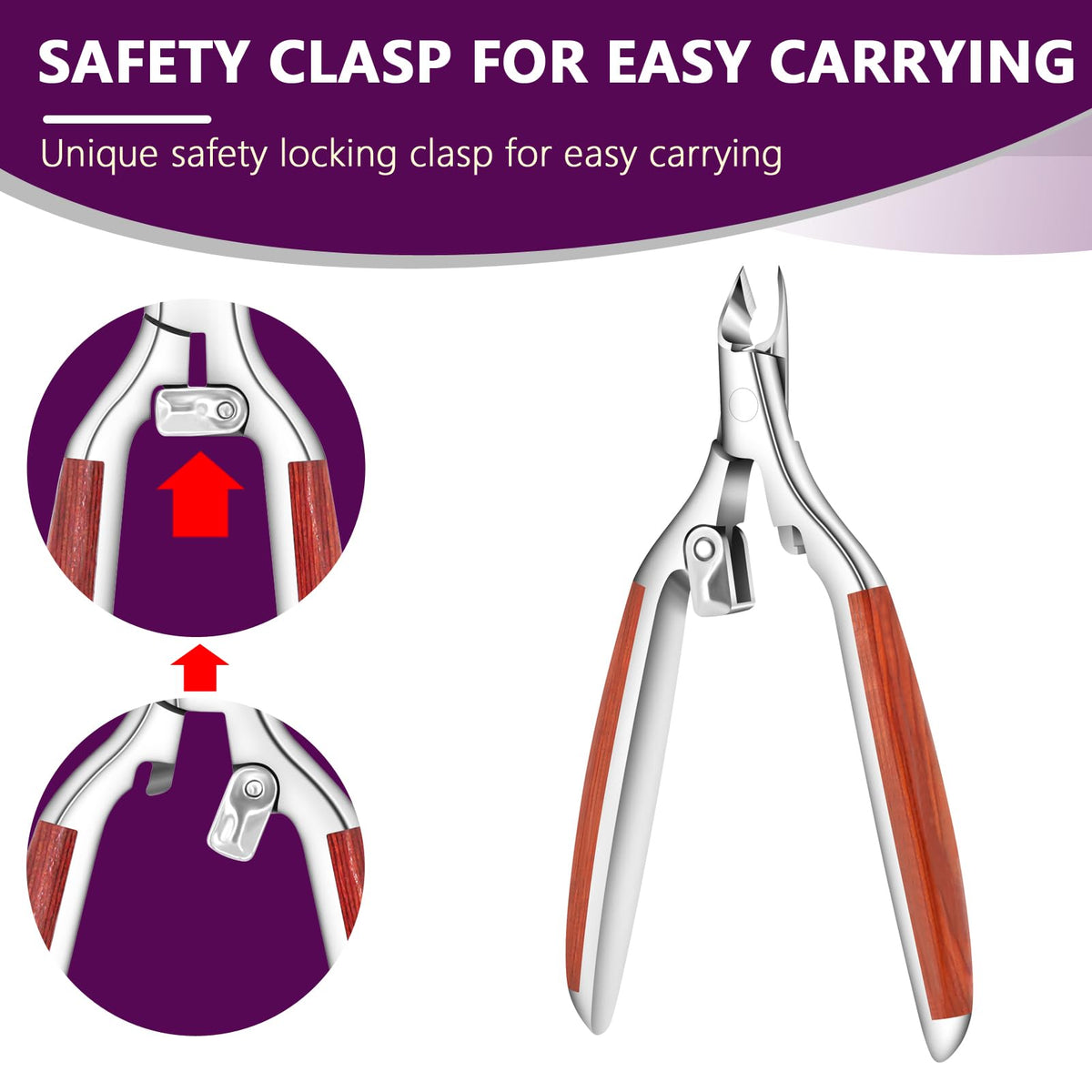 AONOLOVO Cuticle Trimmer ergonomic grip for non-slip handling