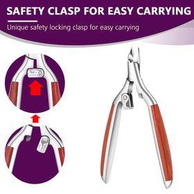 AONOLOVO Cuticle Trimmer ergonomic grip for non-slip handling