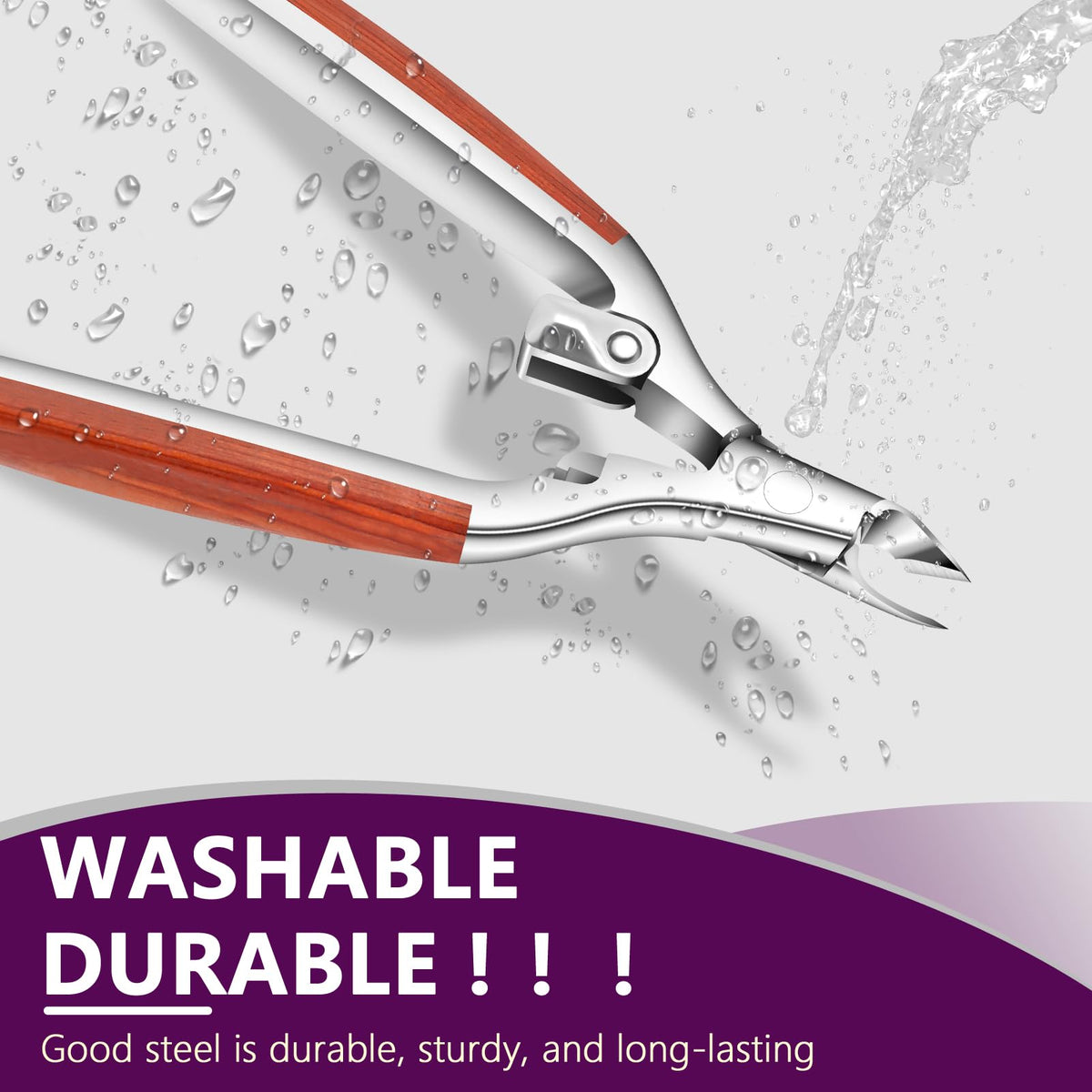 AONOLOVO Cuticle Trimmer stainless steel blades highlight durability
