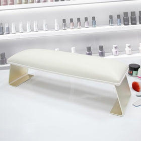 AONOLOVO luxury nail arm rest white finish provides soft cushioning for comfort