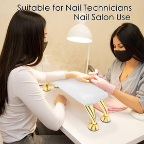 AONOLOVO microfiber leather surface is easy to wipe clean after gel work.