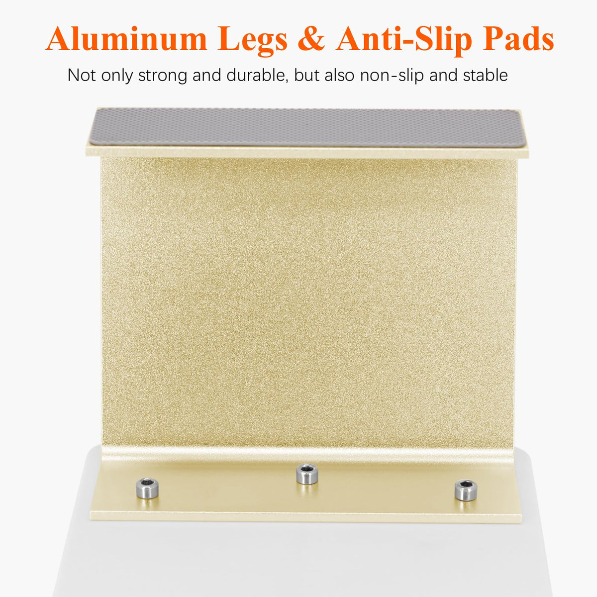 AONOLOVO non-slip aluminum legs keep the arm rest stable during manicures