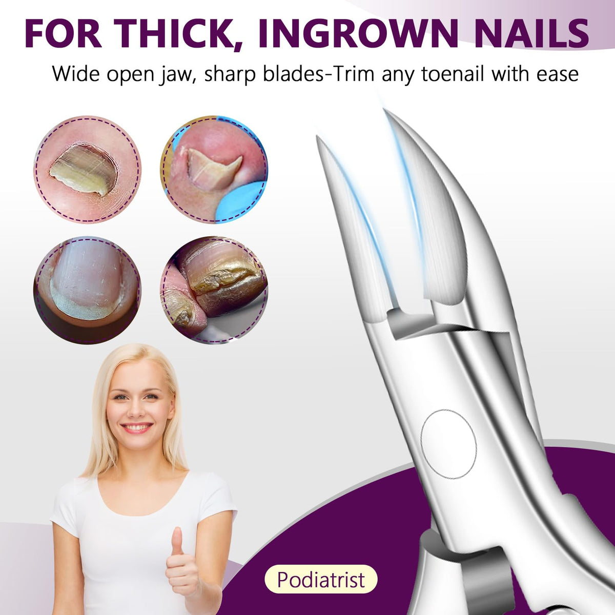 AONOLOVO wooden grip offers comfortable control during pedicures.