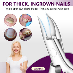 AONOLOVO wooden grip offers comfortable control during pedicures.