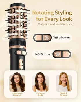 AOOKO concentrator nozzle focuses airflow for precise drying and smooth results.