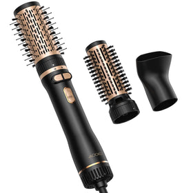 AOOKO rotating hair-dryer brush 2-inch head for fast straightening and volume.