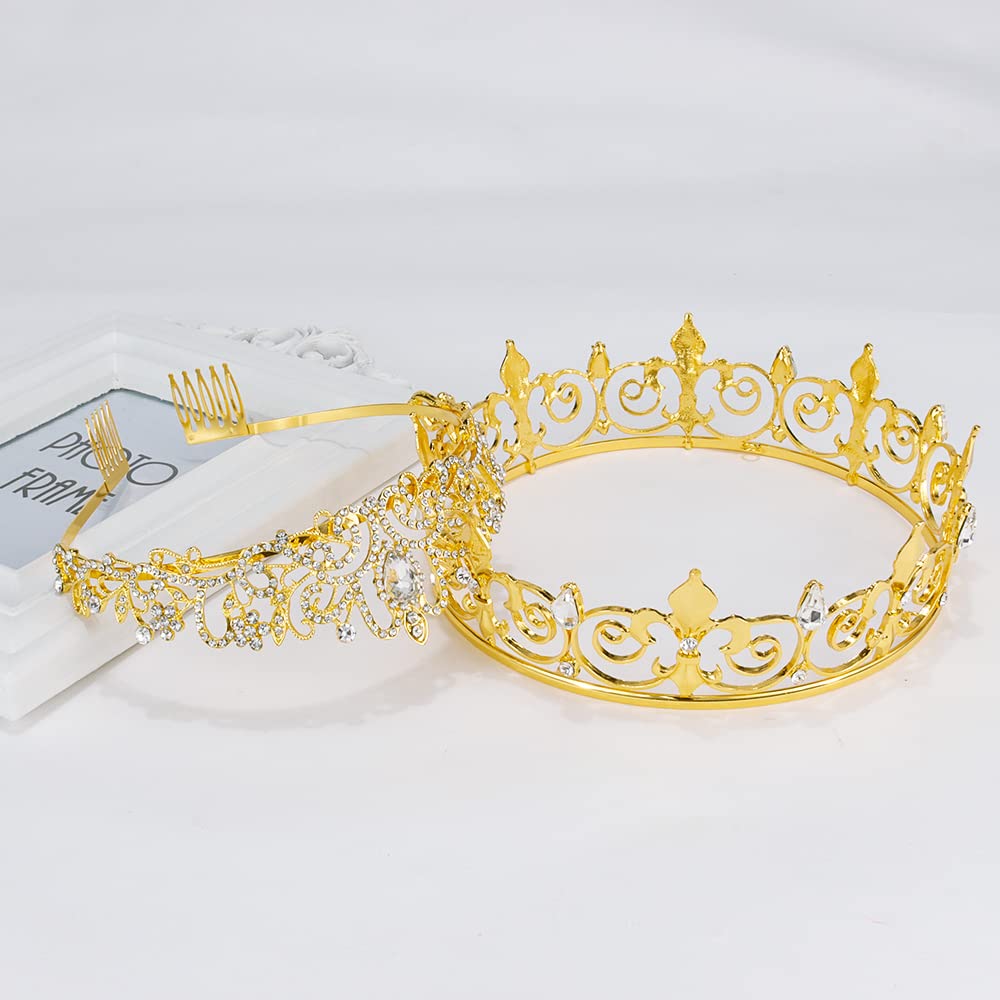 AOPRIE crystal hair crown — versatile accessory for weddings, photoshoots, and stage looks.
