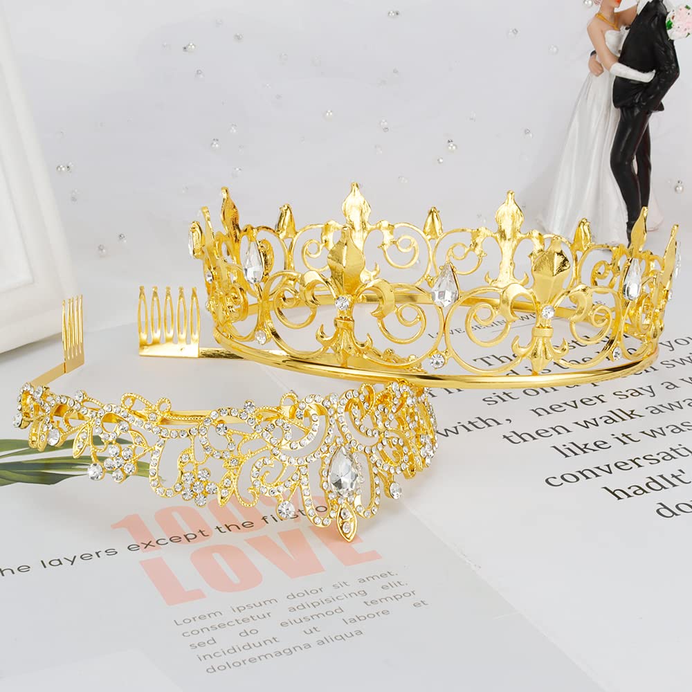 AOPRIE queen tear drop tiara — elegant crystal crown for proms and celebrations.