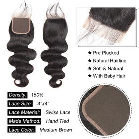 Aopusi natural color Brazilian hair blends seamlessly