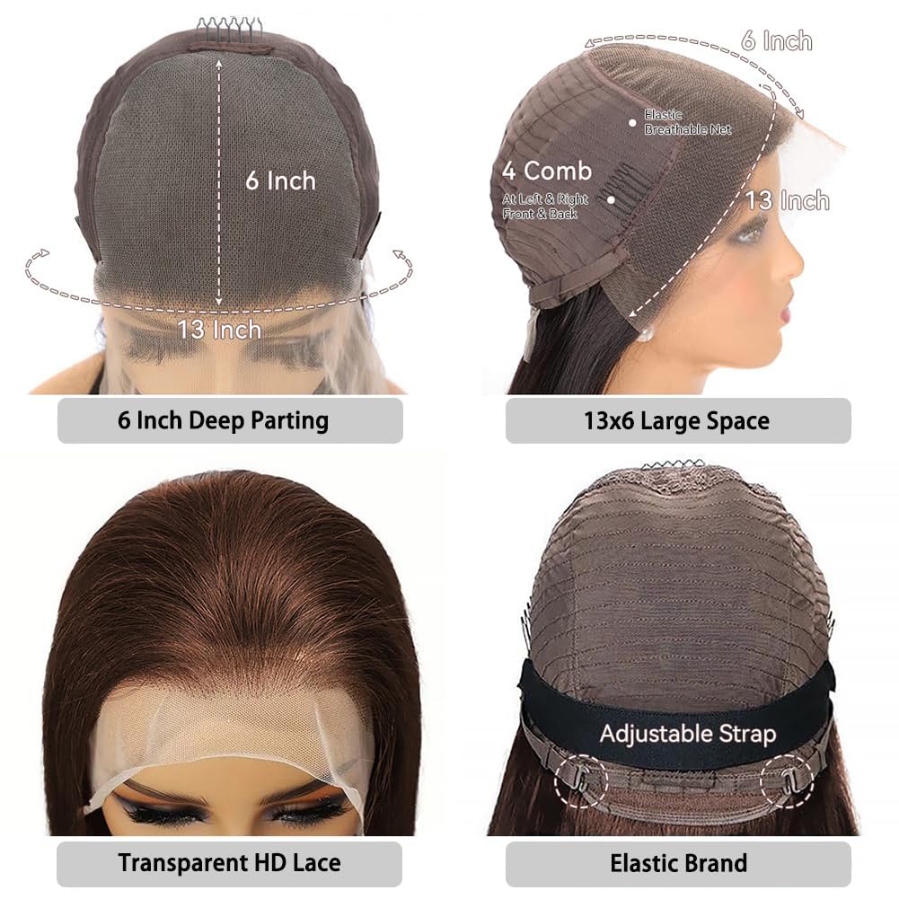 Aoque body wave human hair wig with 200% density for fullness.