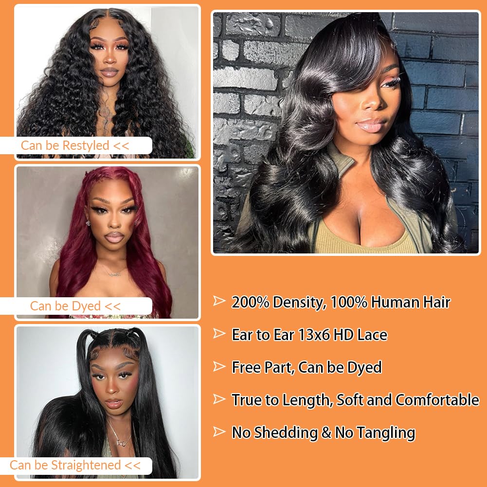 Aoque glueless lace-front wig with adjustable cap for secure wear