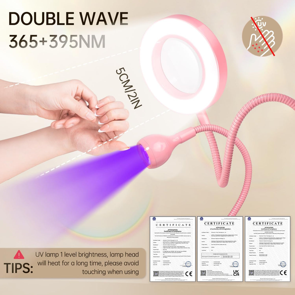 AORAEM adjustable white light modes and brightness levels for detail work