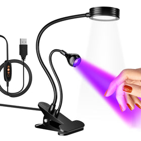 AORAEM double-head UV LED nail lamp for quick gel curing at home.