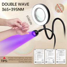 AORAEM 360-degree gooseneck offers flexible positioning.