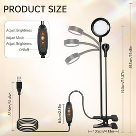AORAEM clamp-mounted setup for hands-free use.