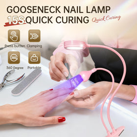 AORAEM portable desk setup for convenient home nail sessions