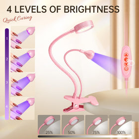 AORAEM purple drying light highlights gel polish curing option