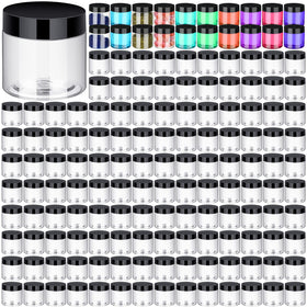 Aoriher 150-pcs plastic jars bulk for cosmetics storage.