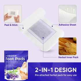 AOSORW 2-in-1 design with integrated patch and adhesive.