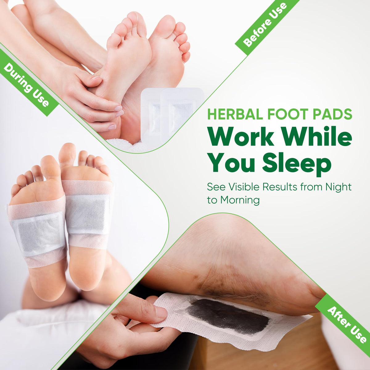 AOSORW bedtime-ready foot pads create a soothing pre-sleep ritual