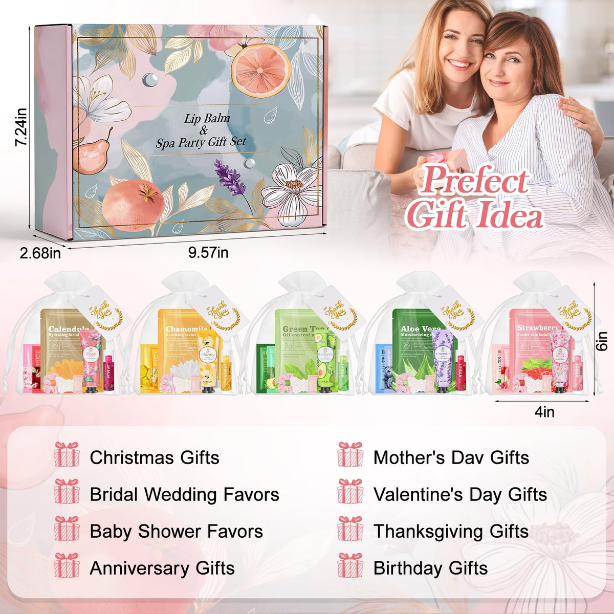 Aottom organza gift bags and silk headbands elegant packaging for favors