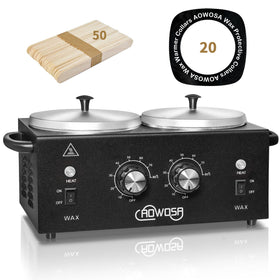 AOWOSA double wax warmer base, sturdy and reliable for salon sessions.