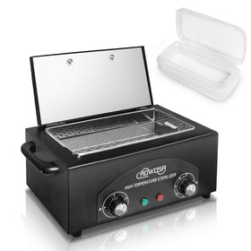 AOWOSA high-temperature metal tool cleaning box front view for durable salon use.