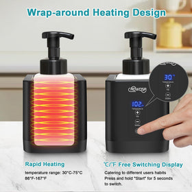 Removable foam bottle cap on the AOWOSA foamer facilitates easy cleaning