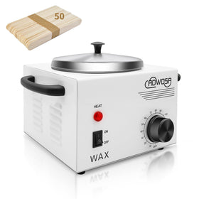 AOWOSA wax warmer front view showing steady heating for professional sessions.