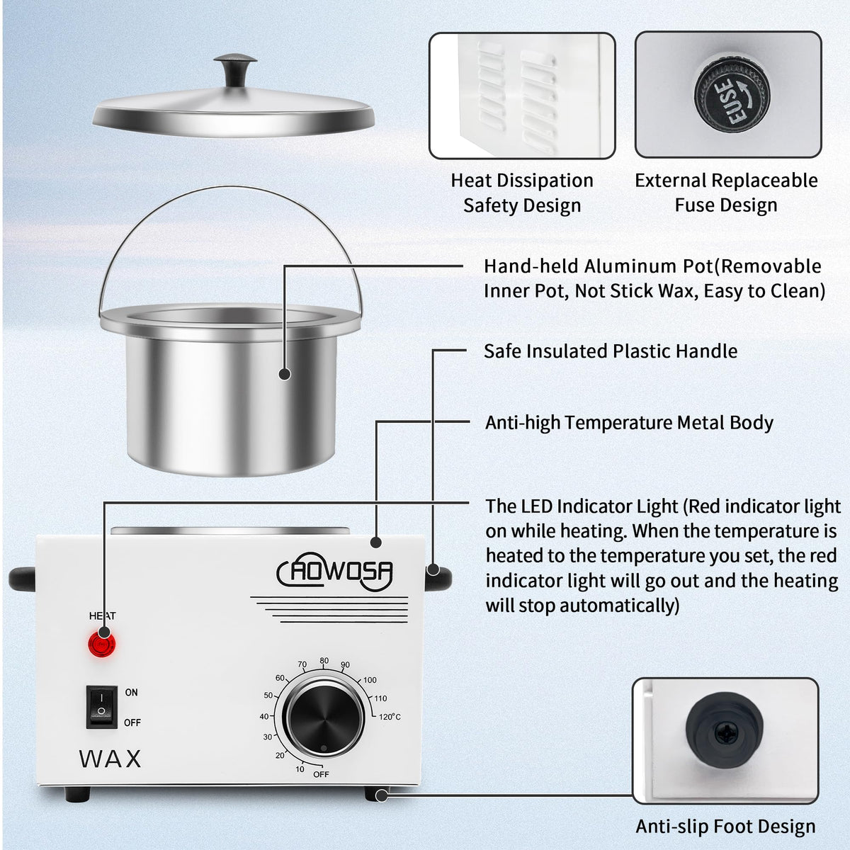 AOWOSA kit includes accessories for a ready-to-use spa setup.