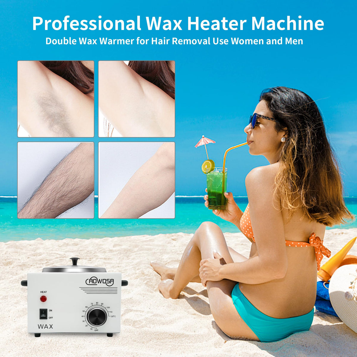 AOWOSA non-slip feet provide stable operation during salon use.