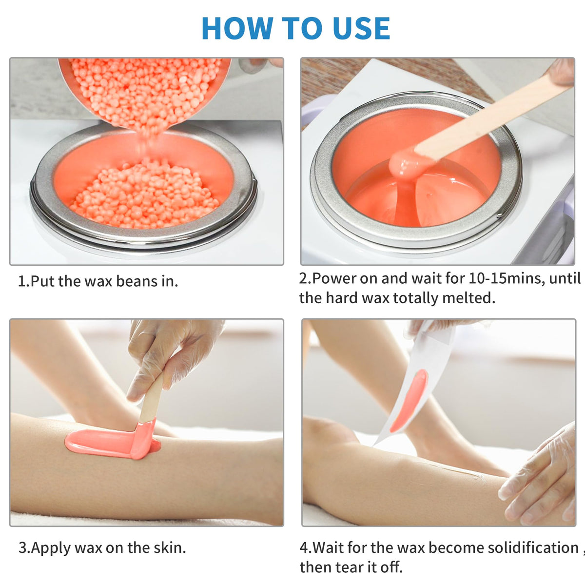 AOWOSA removable pot enables quick cleaning and effortless wax changeovers.