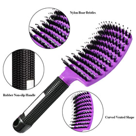 Aozzy detangling vented brush glides through knots with ease.