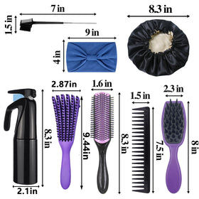 Aozzy double-side edge brush for precise styling at the hairline.