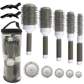 Aozzy round brush 19mm barrel for precise blow-drying and curling