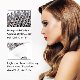 Aozzy round brush 45mm barrel for voluminous blowouts and soft waves