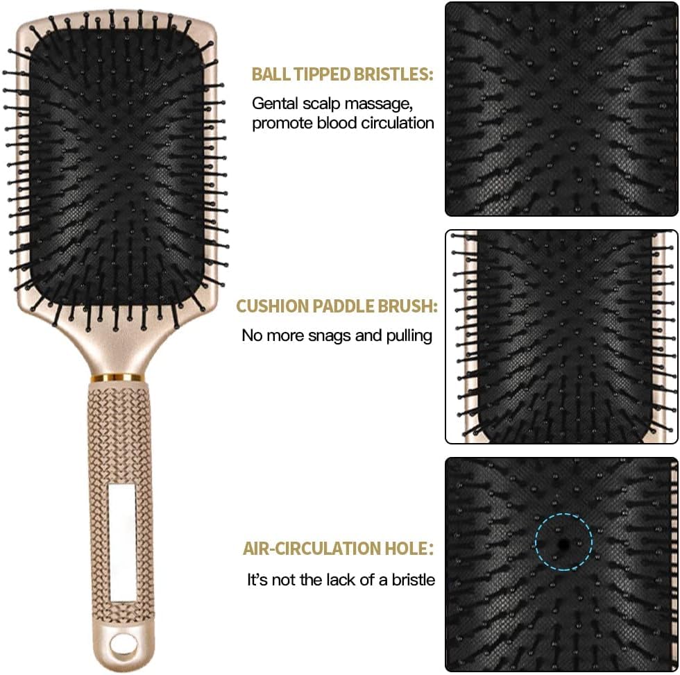 Aozzy round brush with ceramic turbo vent speeds up blow-drying and adds volume.