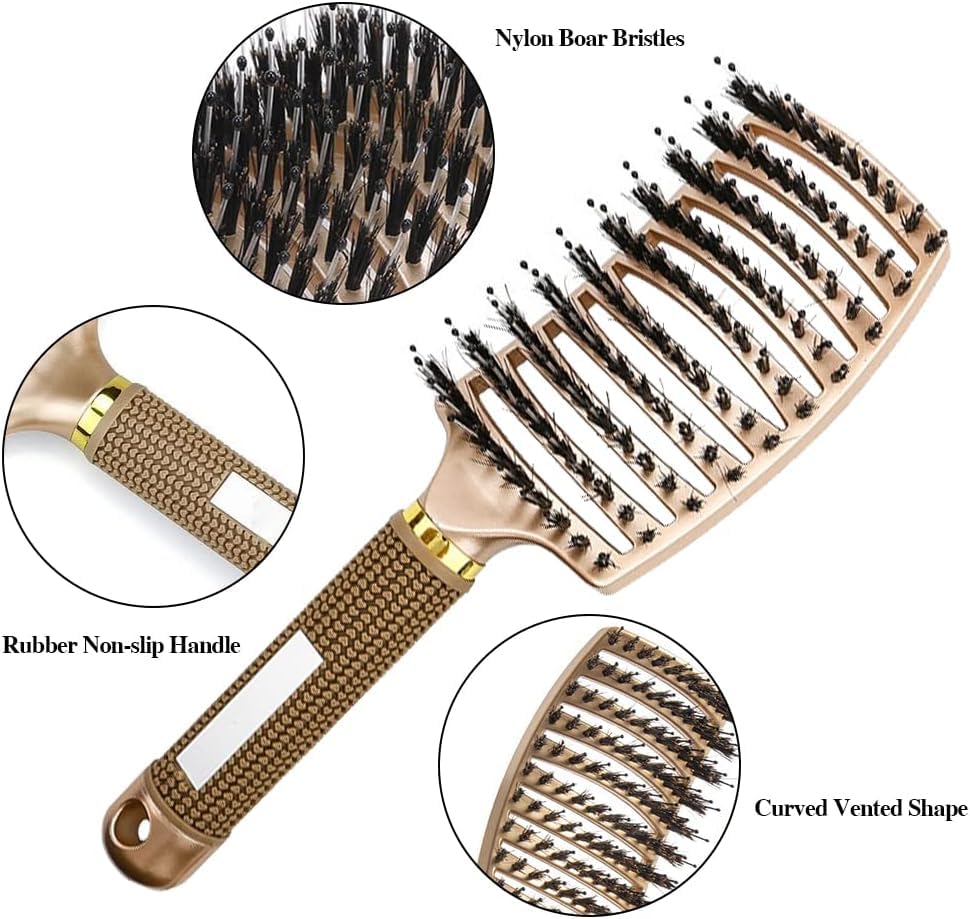 Aozzy wide-tooth comb helps detangle wet hair with less snag.