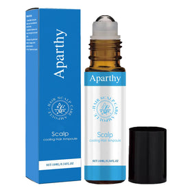 Aparthy hair growth serum roll-on bottle for precise scalp care.
