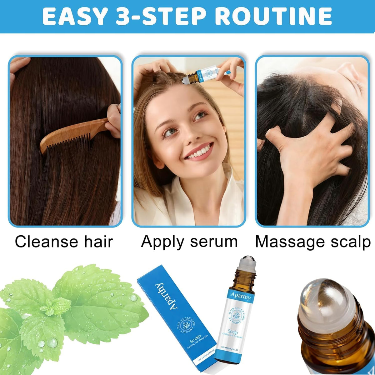 Aparthy travel-size bottle fits into gym bag or purse routine.