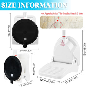 Apaspoil ergonomic pedal design reduces bending during showers.
