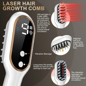 Apbier Laser Hair Growth Comb close-up laser diode visible.